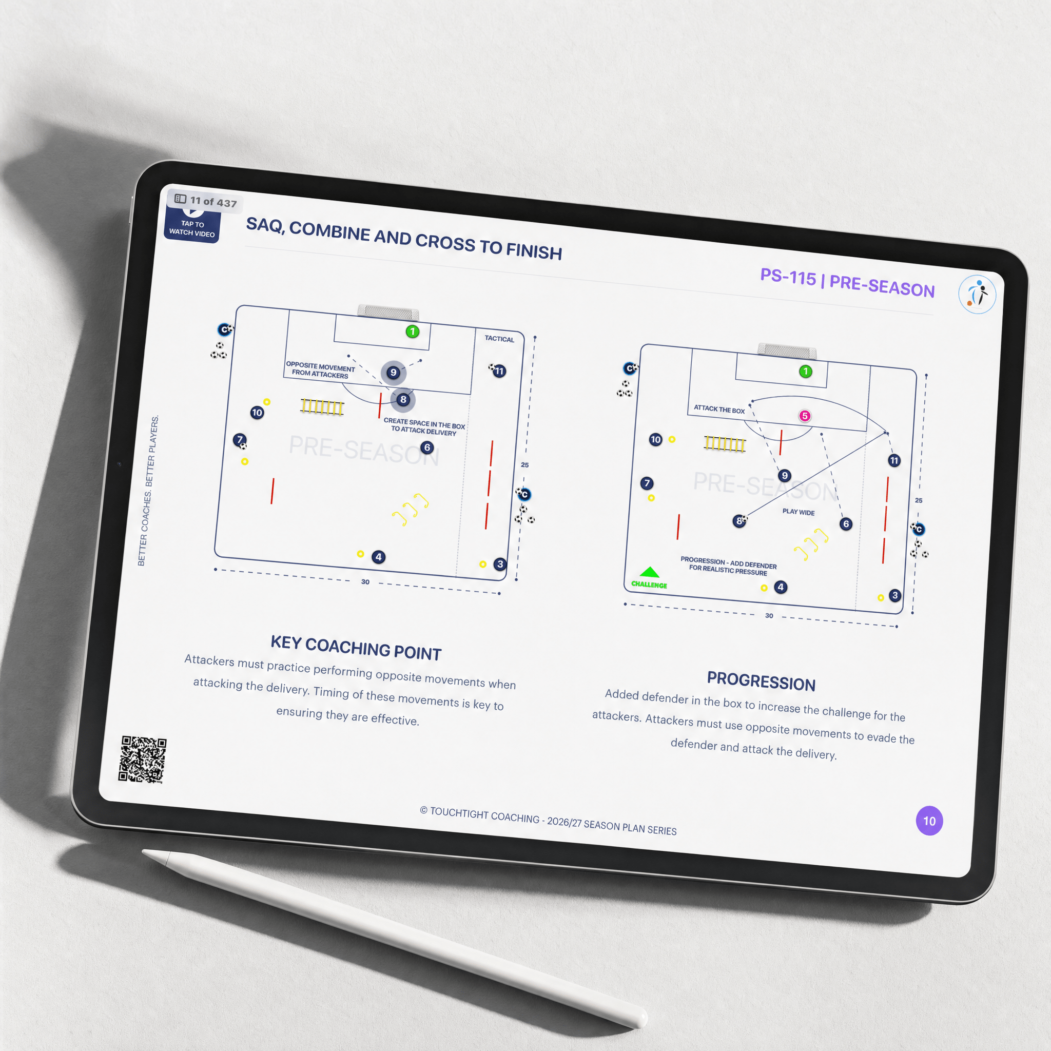 U15-17 Season Plan — SAQ, Combine & Cross progression