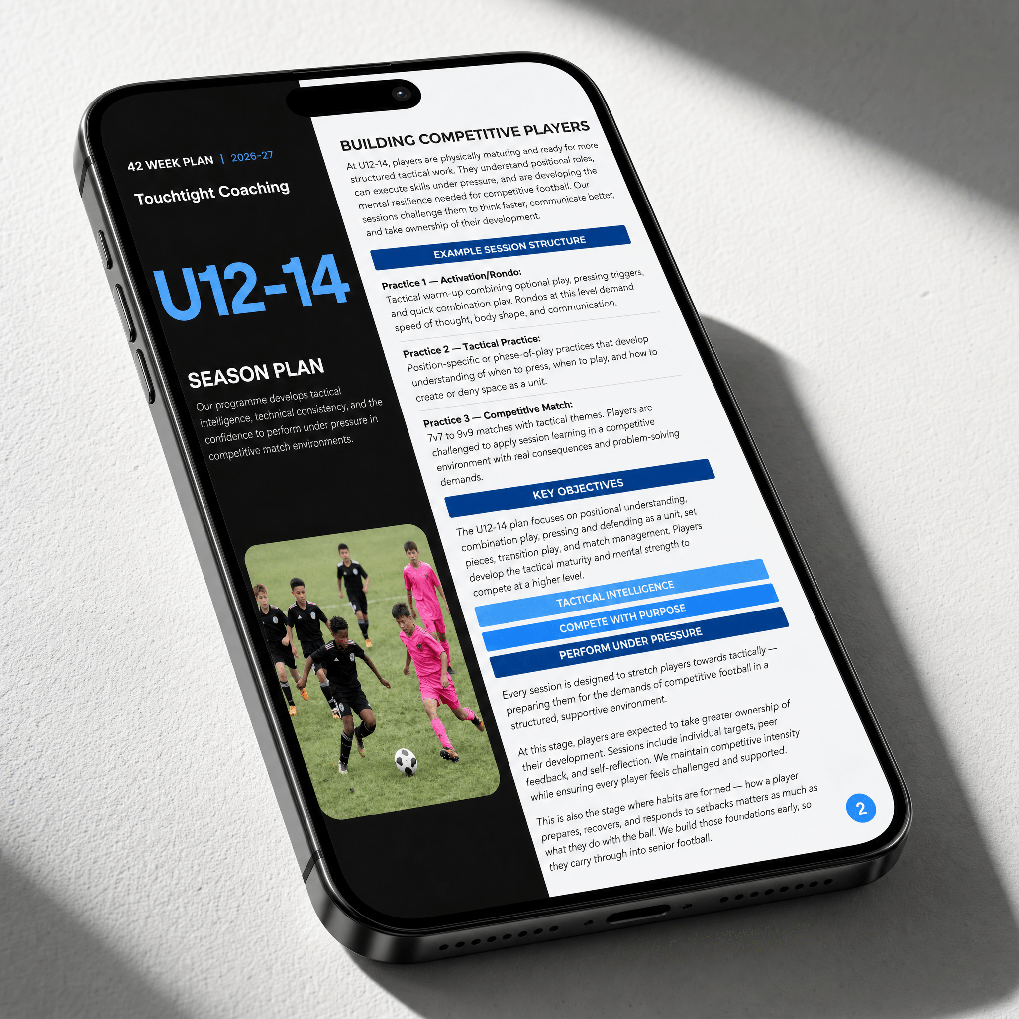 U12-14 Season Plan — building competitive players